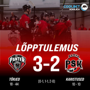 HC Panter alistas koduväljakul Narva PSK, lõppseisuks jäi 3-2