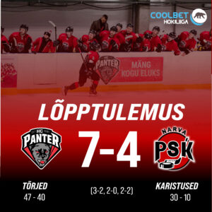 Panter võidutses koduväljakul, lõppseisuga 7-4