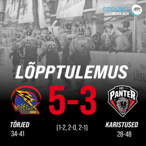 Tartu Välk suutis taas alistada HC Panteri, lõppseisuks jäi 5-3