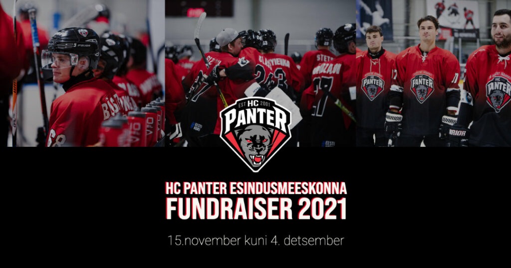HC Panter esindusmeeskonna fundraiser 2021 – eesmärgist on täidetud 50%