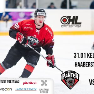 Tallinna HC Panter jäähokimeeskond võõrustab 31.01 kell 19.10 pealtvaatajatele tasuta mängus HK Prizma meeskonda